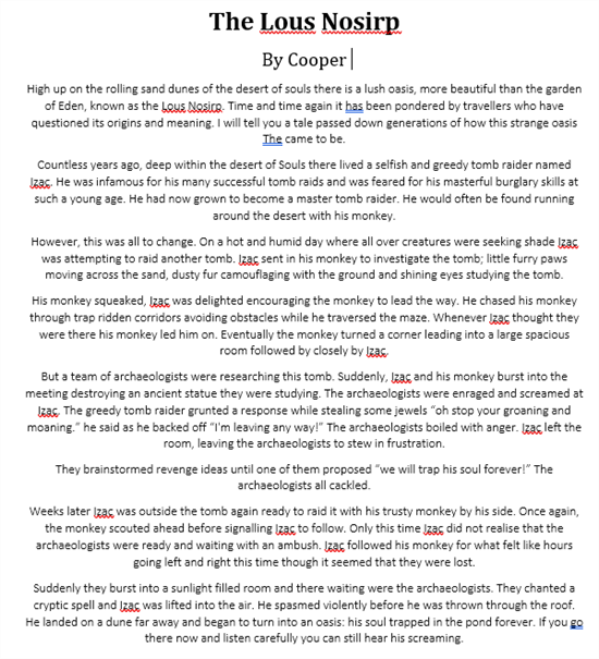 Cooper Story