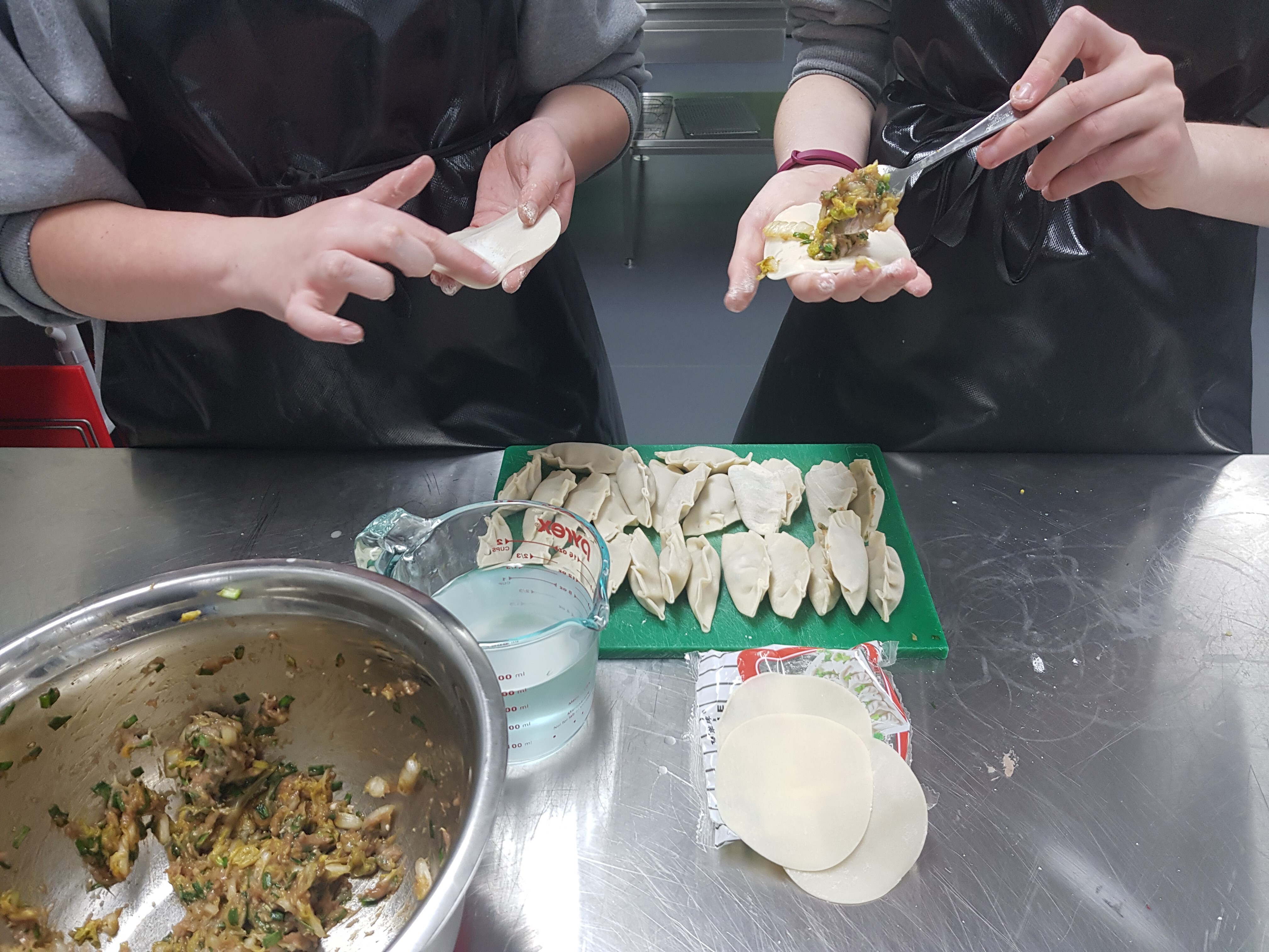 Making dumplings - grade 8.1