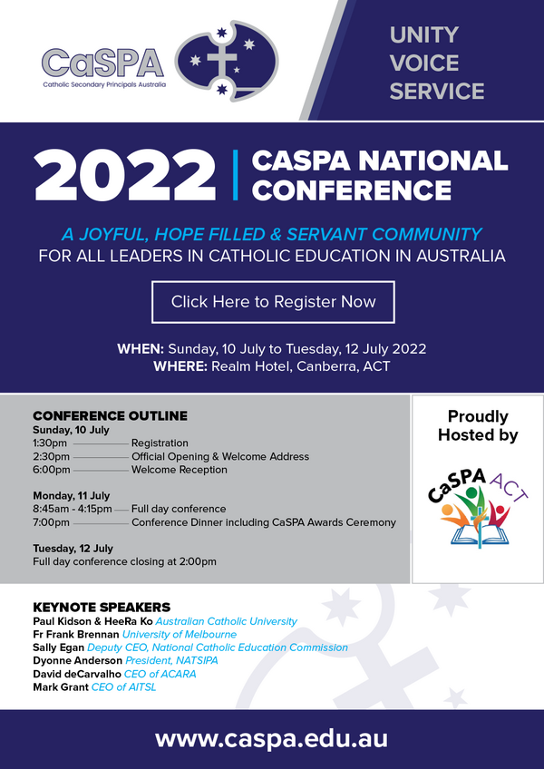 CaSPA National Conference 2022 Flyer - ACT