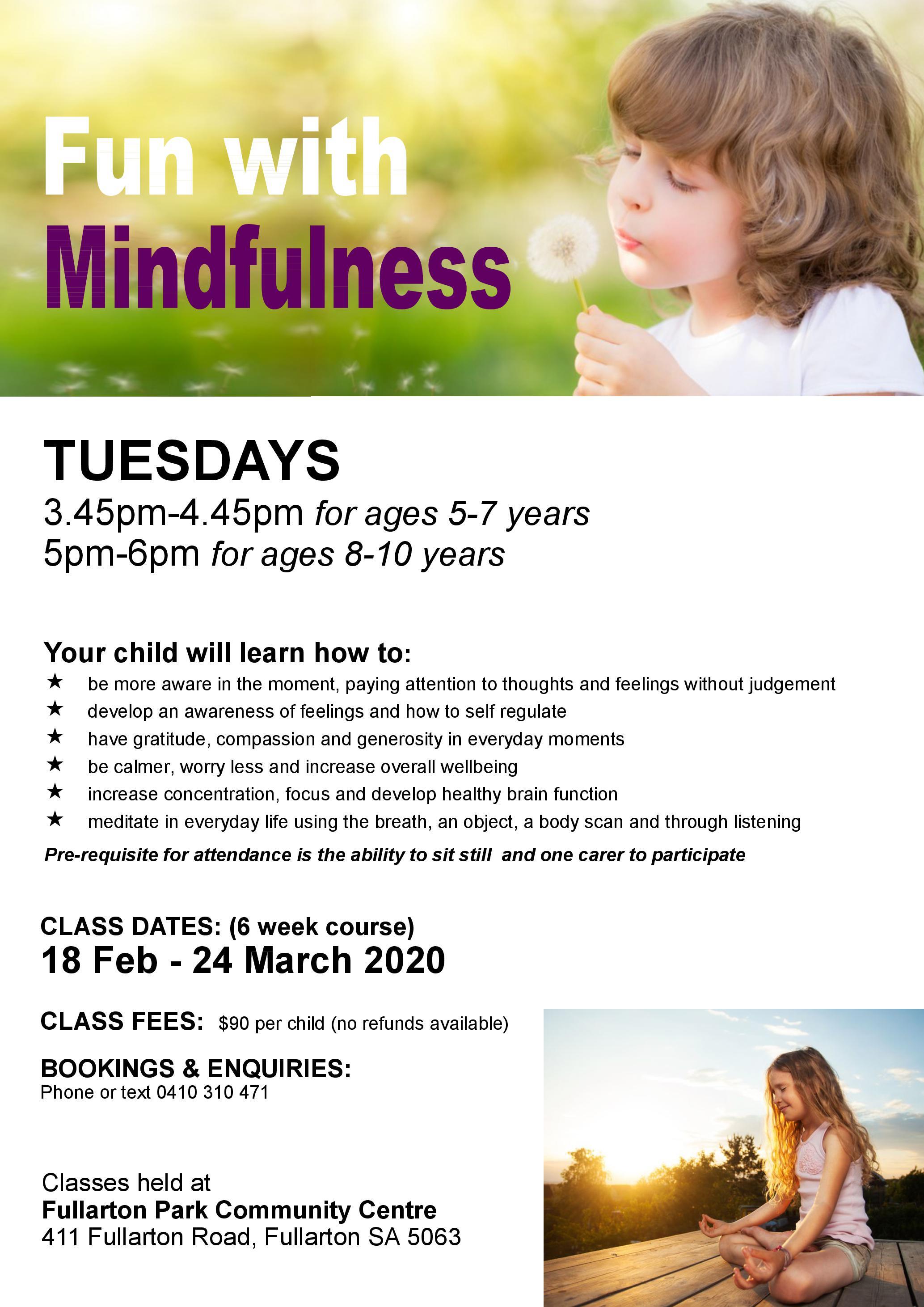 Fun with mindfulness course
