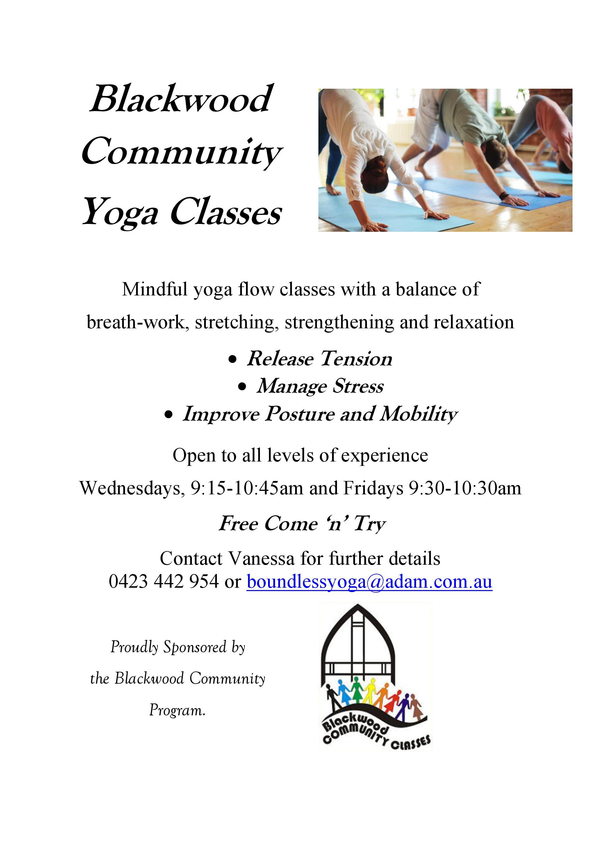 Blackwood Community Yoga Classes