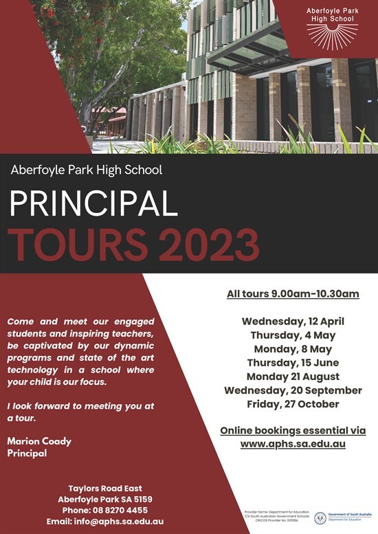 APHS Principal tour