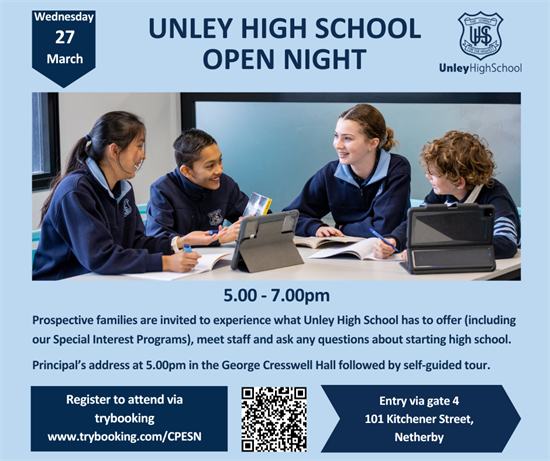 Unley High School Open Night