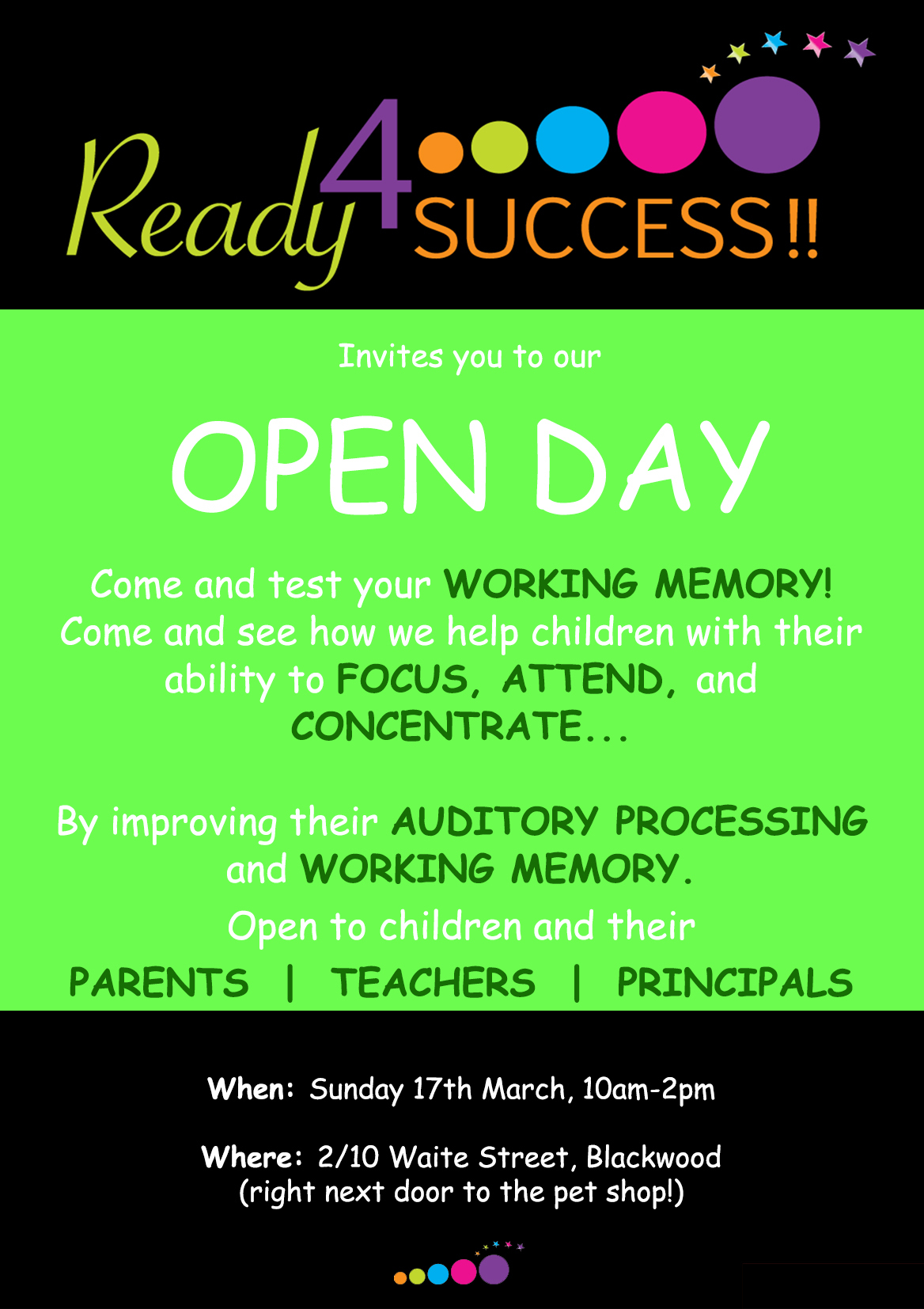 Ready 4 Success Open Day