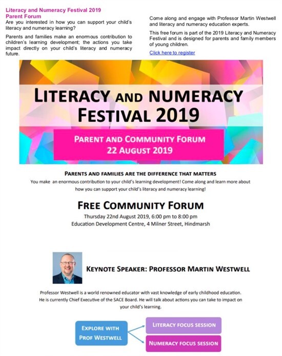 Literacy and Numeracy Festival 2019