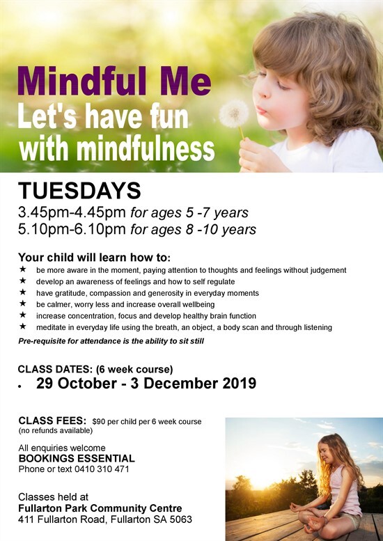 Mindful Me Let's have fun with mindfulness course