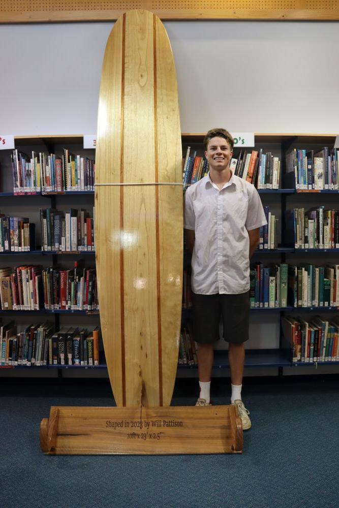 William Pattison - Hollow Core 10ft Surfboard - McAuley College Grafton