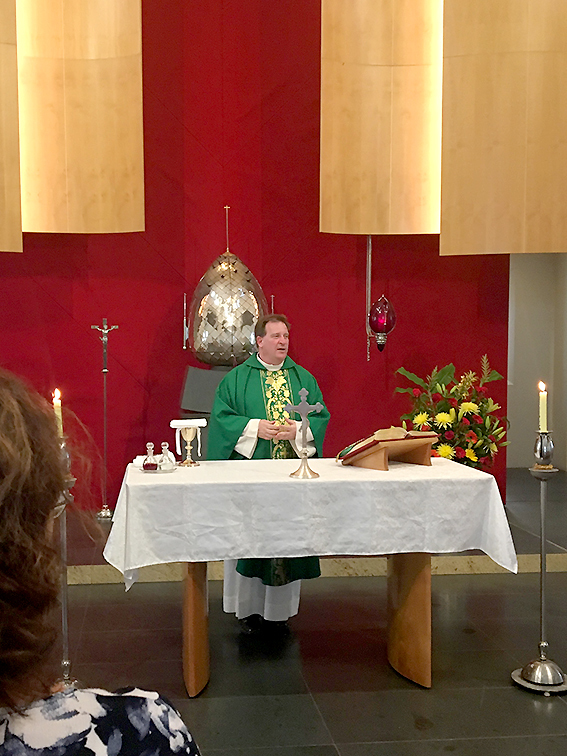 Fr Michael Twigg OMI celebrates mass for CSPA in Parramatta Feb 2019