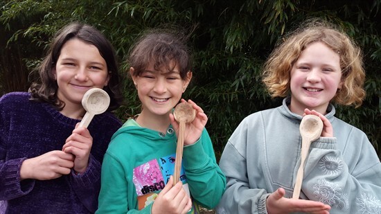 Cl 4s with their handcrafted wooden spoons