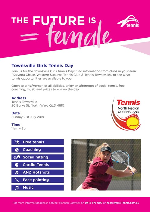 Townsville Girls Tennis Day Poster