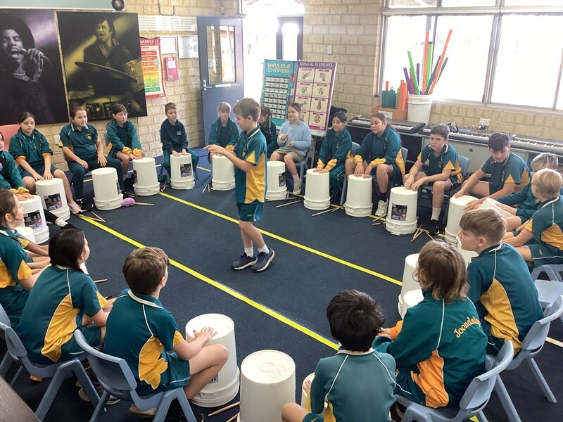 Bucket drums class room 7