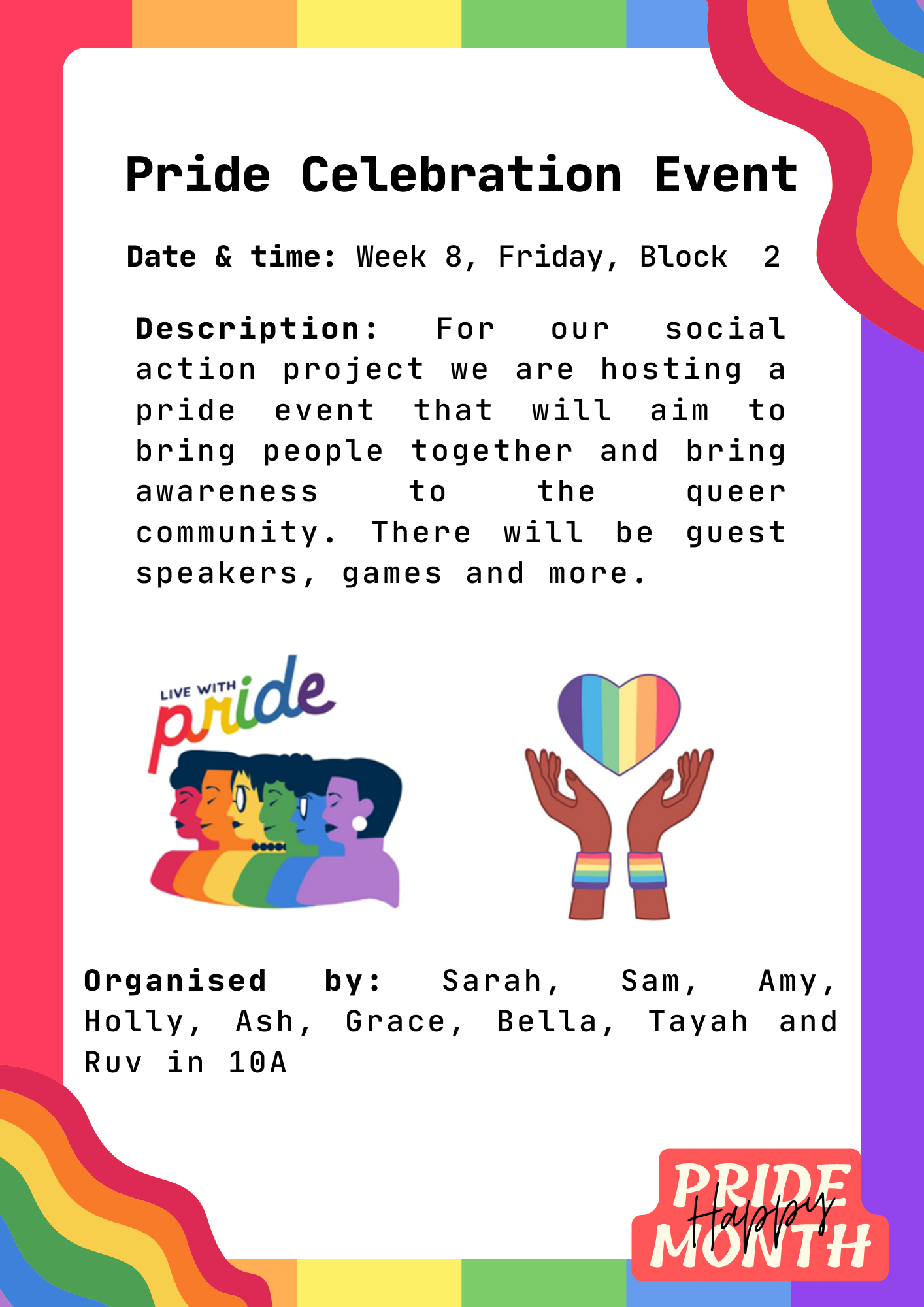 Pride Celebration Event Flyer