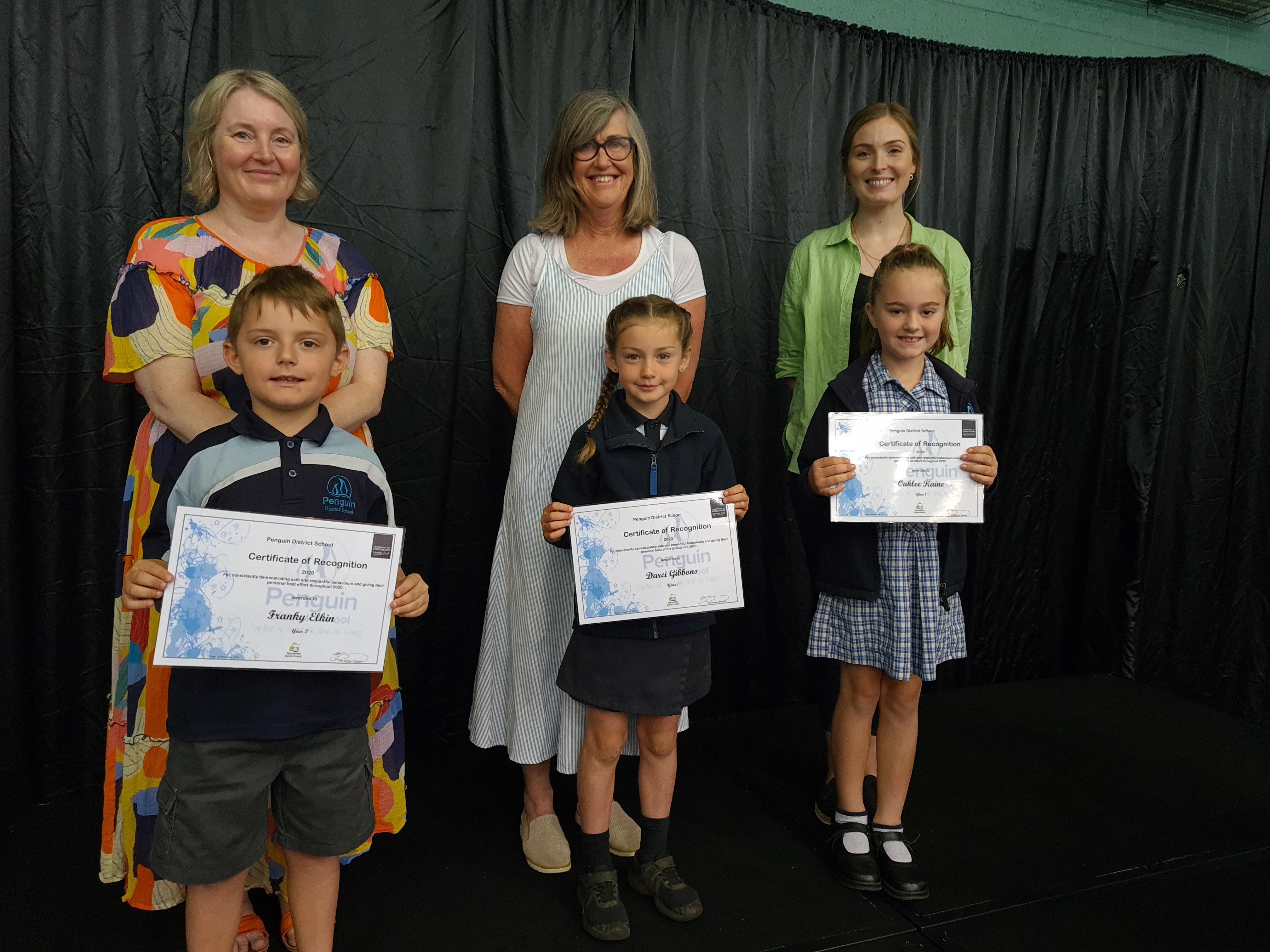 Grade 1-2 + 2P Certificate of Recognition