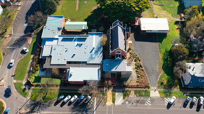 overhead image of school