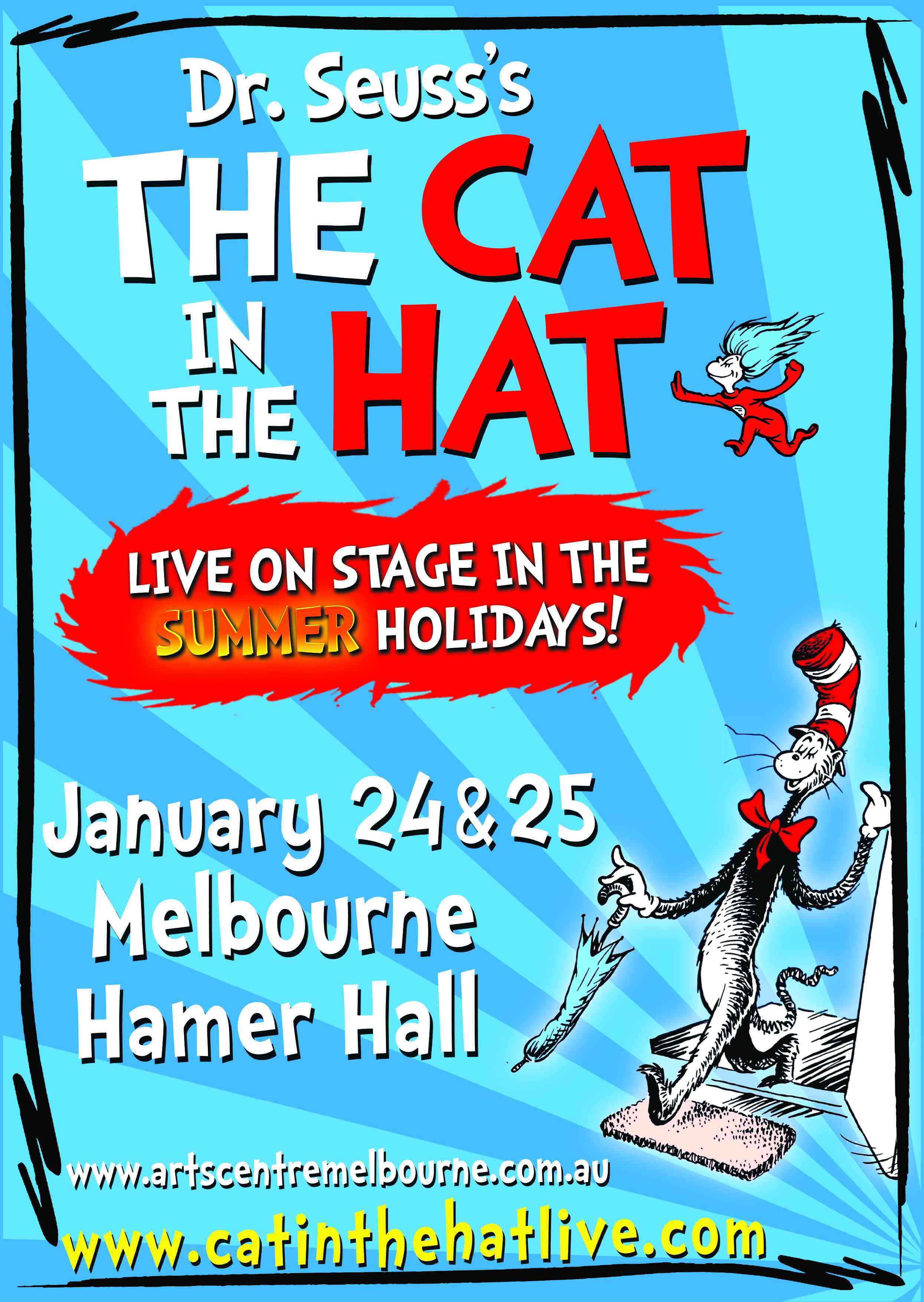 The Cat in the Hat Poster A4 Melbourne
