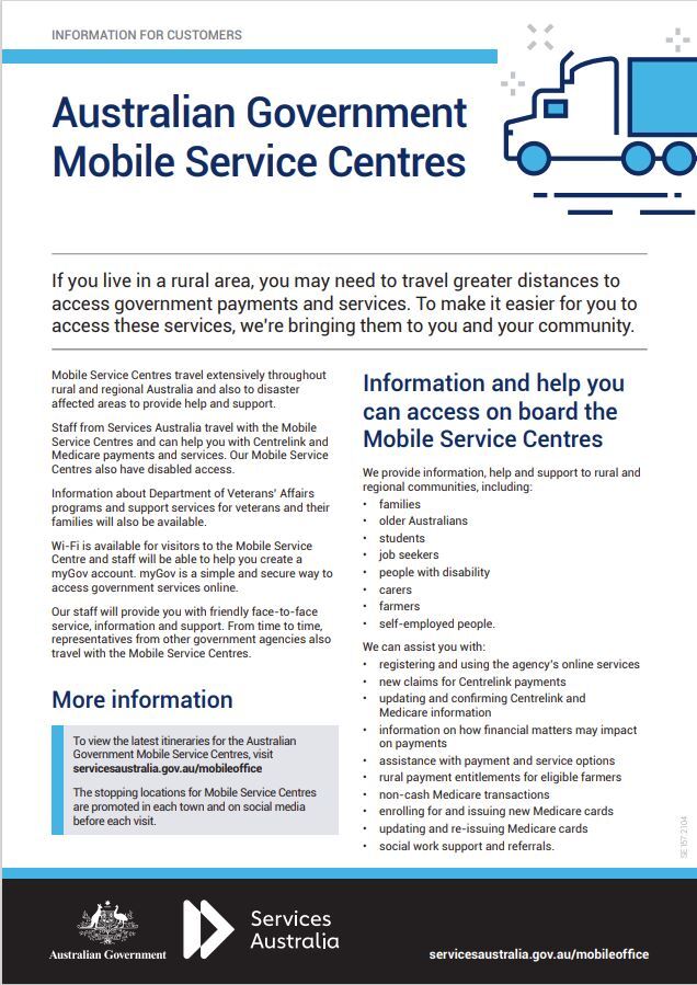 Aus Gov Mobile Services Centre
