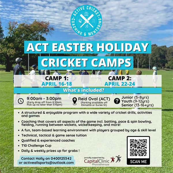 AASC Easter Holiday Cricket Camps