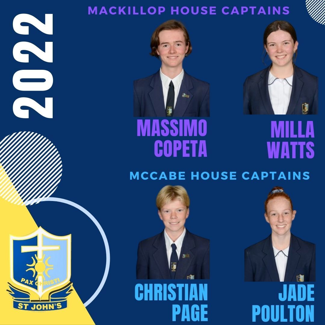 House Captains MACKILLOP MCCABE with surnames