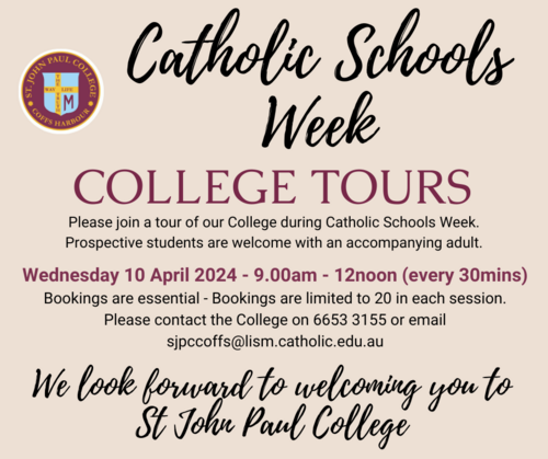 Catholic Schools Week - College Tour 2023 10.4.24