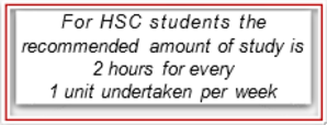 HSC students recommended study