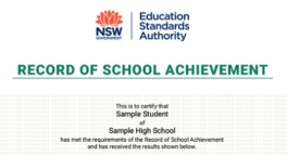 Record of school achievement