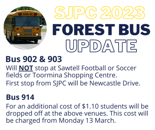 Forest Bus Update 10.3.23