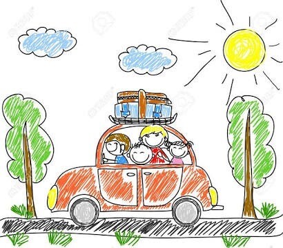 Road safety (cartoon car)