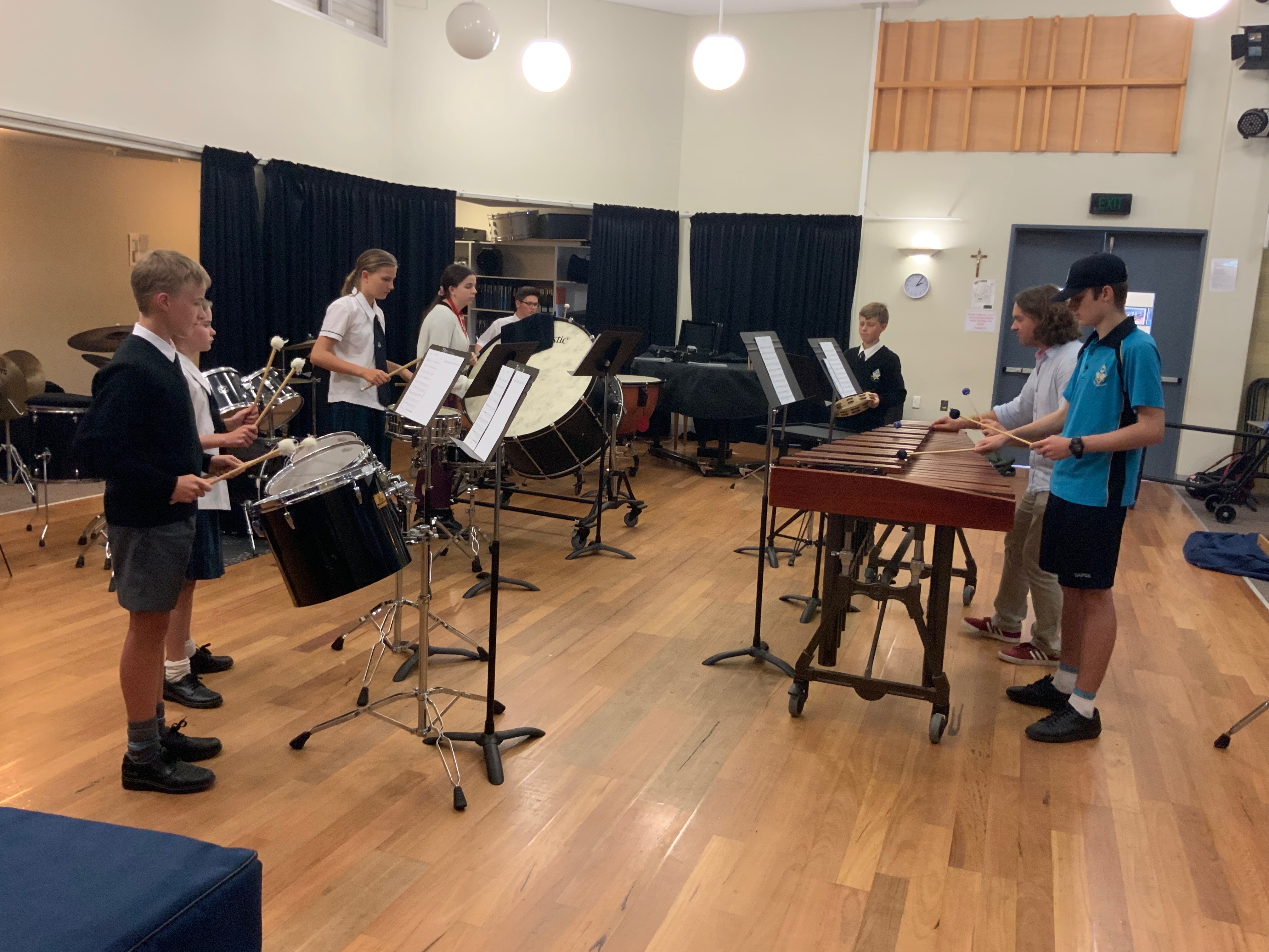 Newly formed Percussion ensemble Sept 2020