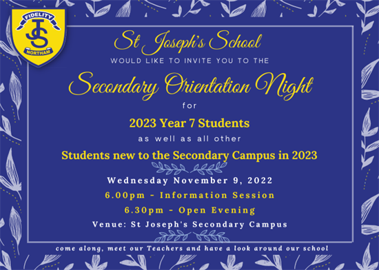 2022 Secondary Orientation Night Invitation (1)