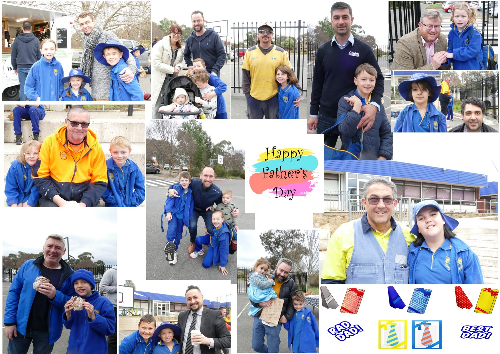 newsletter photo collage Term 3 Week y Father's Day b