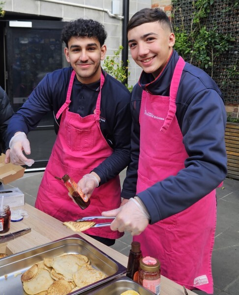 EC Vocational Major students cooking for the homeless 1