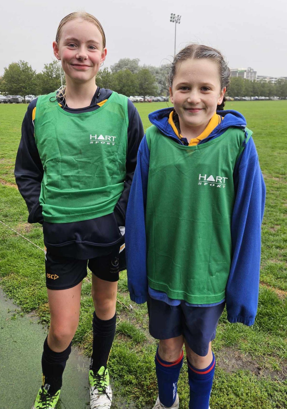 Pippa and Piper Arch Soccer Trials