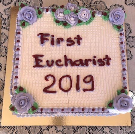 First Eucharist Cake