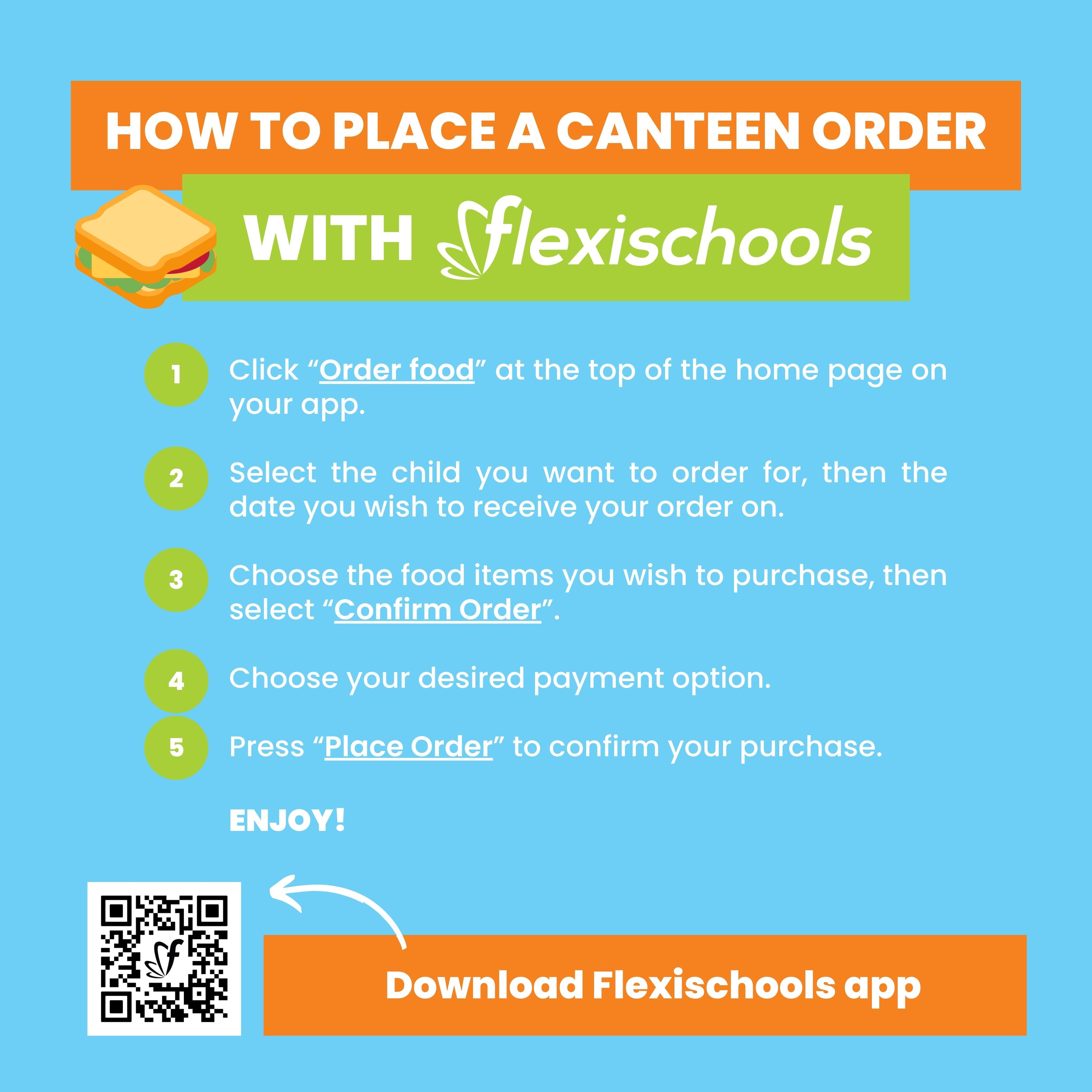 Flexischools - How to order 