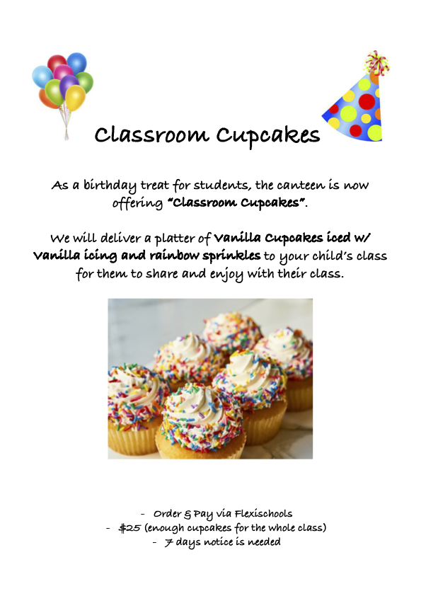 Classroom Cupcakes Flyer