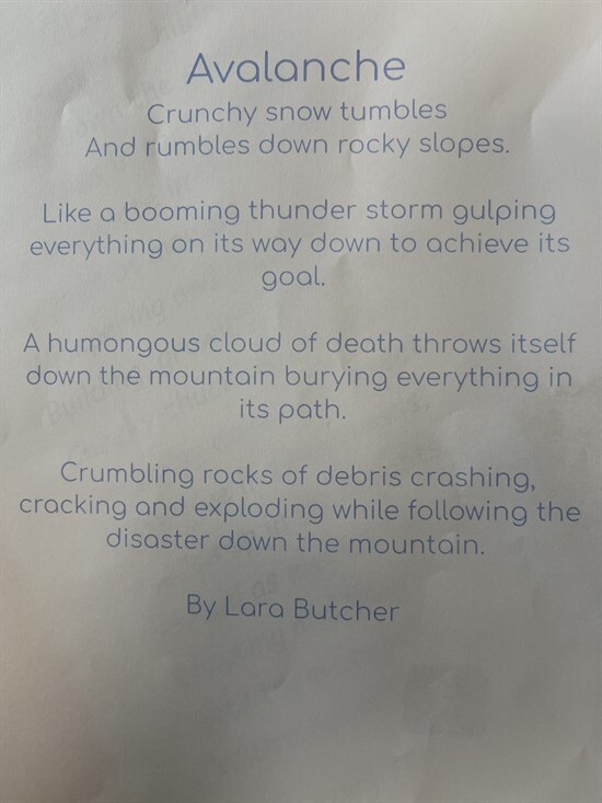 Avalanche poetry 3.4