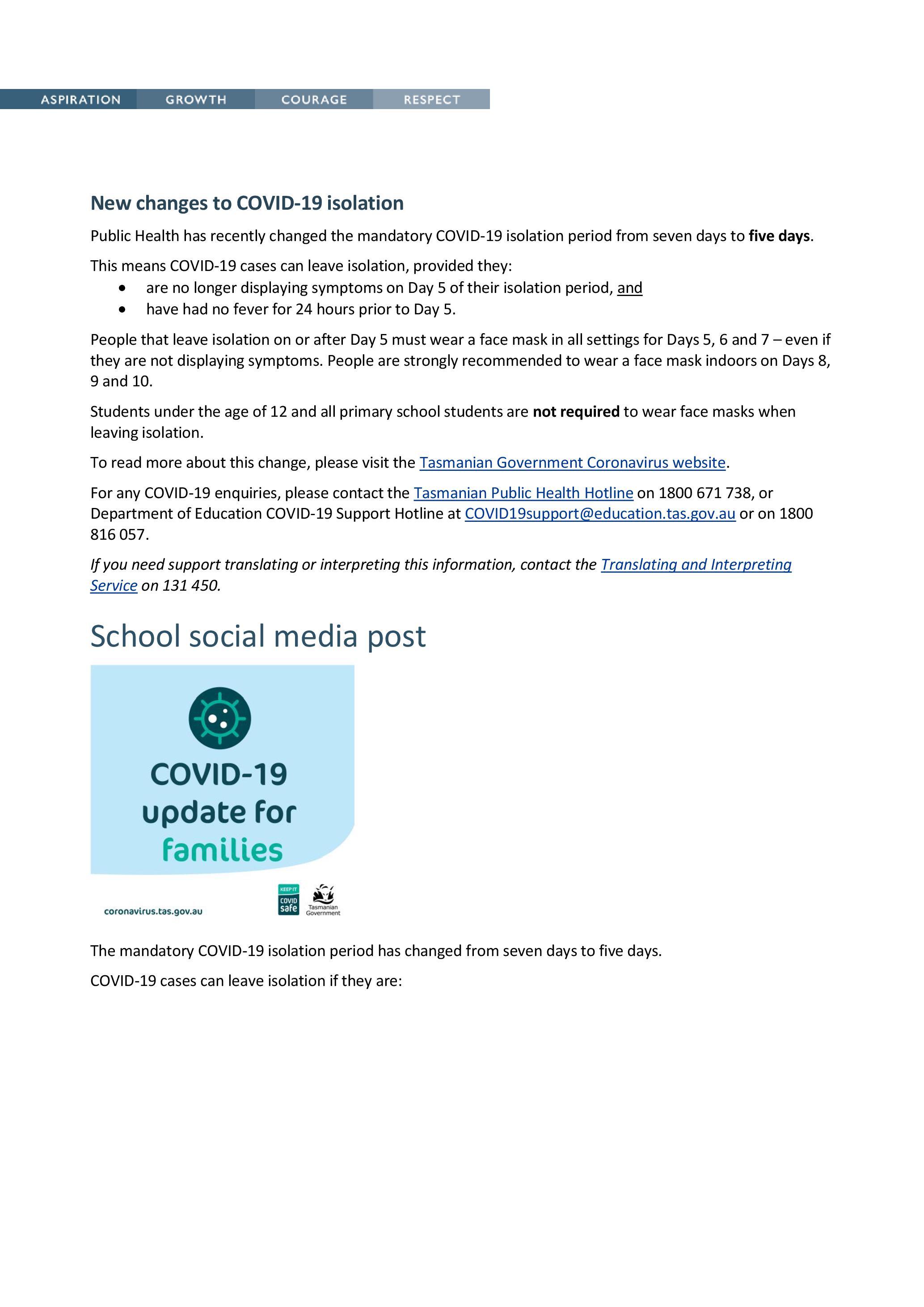 Item 9 - School Newsletter and Social Media - COVID-19 Isolation_Page_1