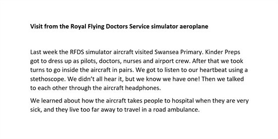 T3W8 KP text for RFDS visit
