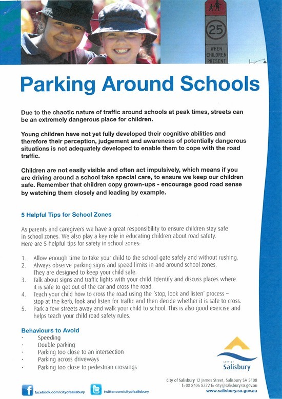 Parking around schools