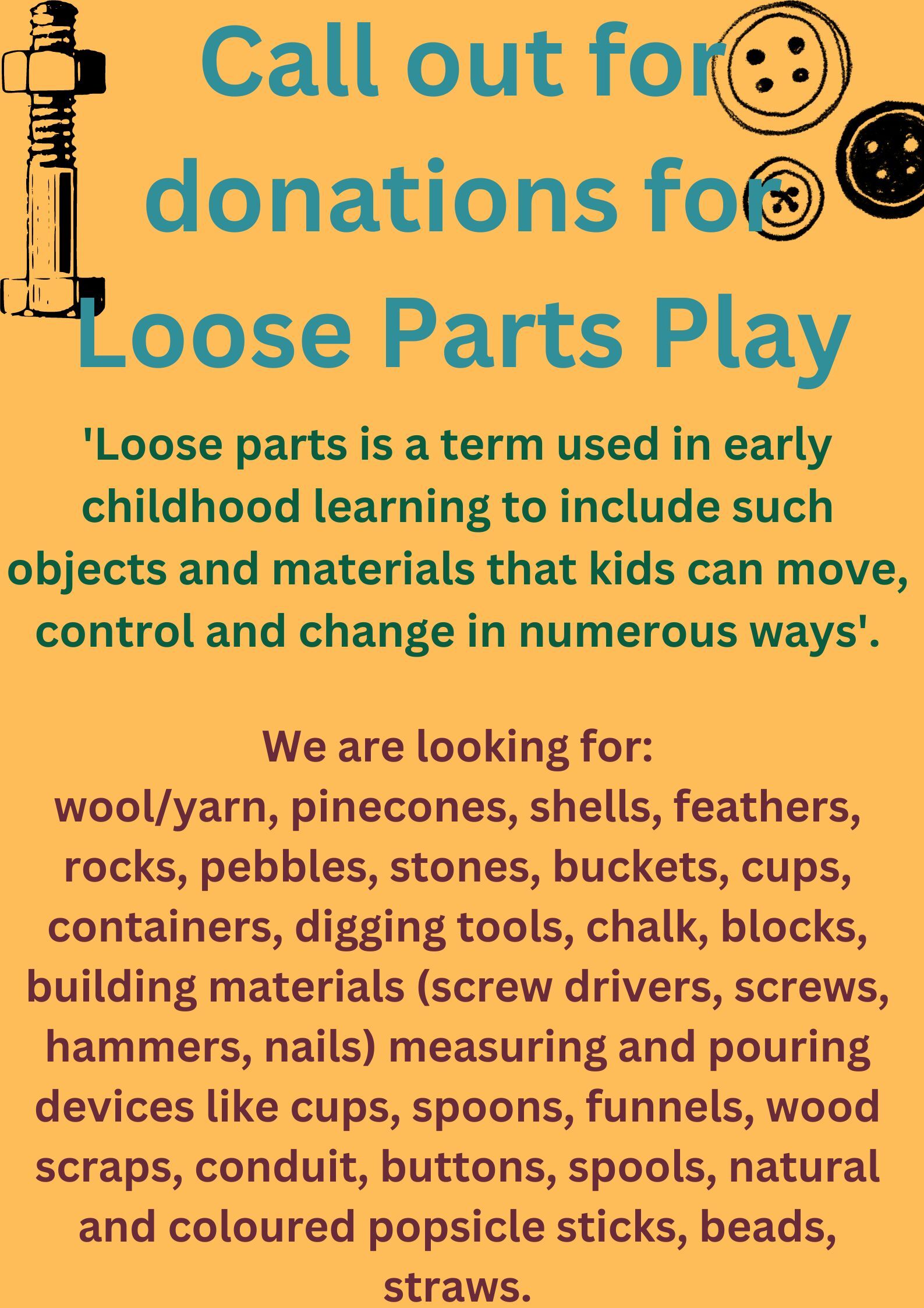 donations for loose parts play